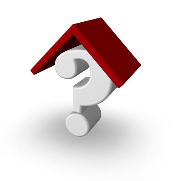 An image showing a question mark under a roof